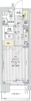 【間取り】 | レックス海岸通りレジデンス | 間取りです。