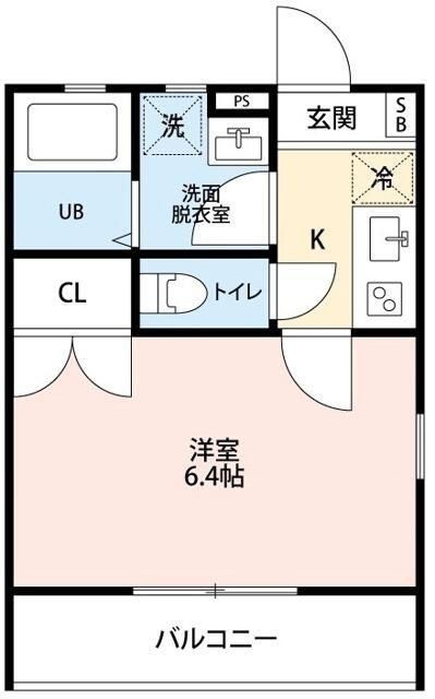 大和市南林間３丁目のアパートの間取り