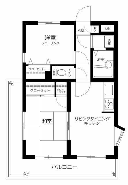 セザール長原の間取り