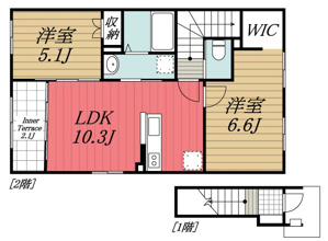 【間取り】 | (仮)市原市青柳新築アパート