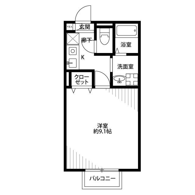 アムール　ならし野の間取り