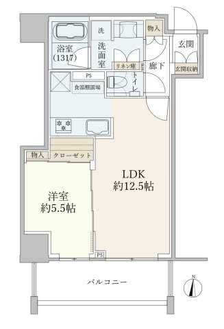 アトラスタワー本郷駅前の間取り