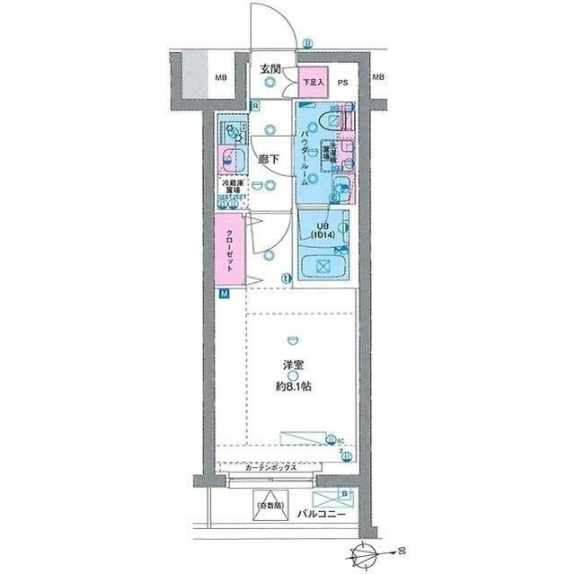 GENOVIA東向島skygardenの間取り
