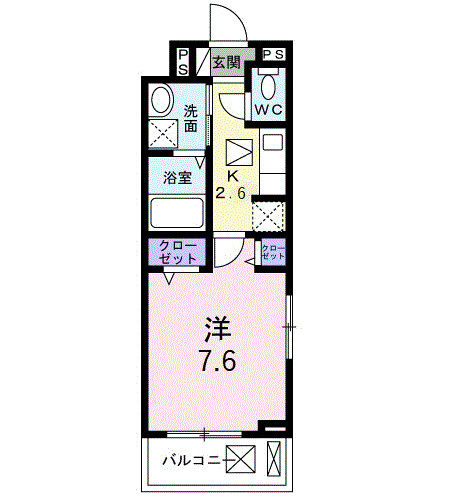 鶴ヶ島市大字五味ヶ谷のアパートの間取り