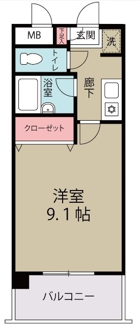 リバレイン　K-125の間取り