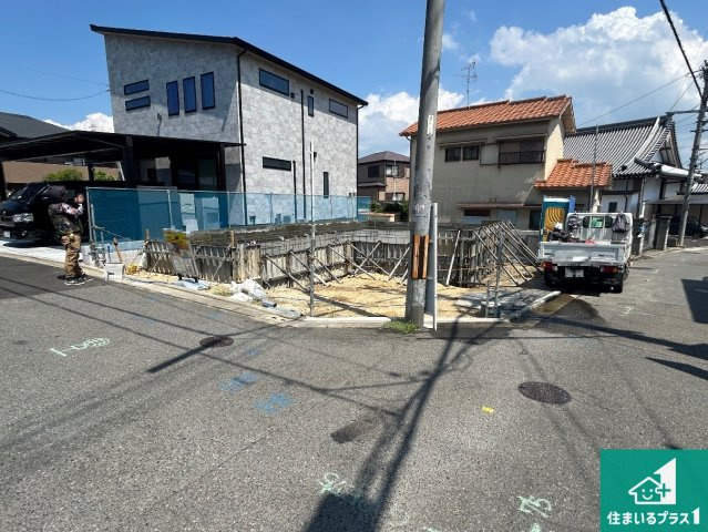 堺市中区八田南之町　第2期　新築一戸建ての外観|建築中ですが現地を見ると分かる事もございますので、ぜひ一度現地をご覧ください。