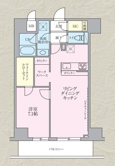 ザ・オベリスクイマドの間取り|間取りです。
