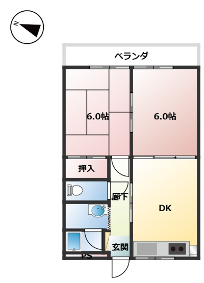 【間取り】 | 綿貫マンション