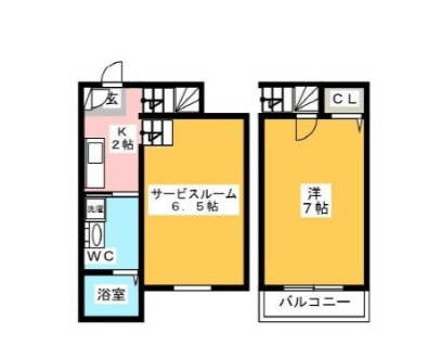 【間取り】 | ハピネス美野島　★プライスホームなら仲介手数料が割引価格です！★