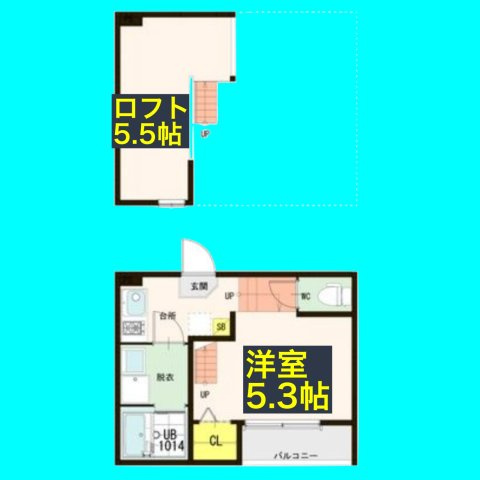 ハーモニーテラス神前Ⅱの間取り