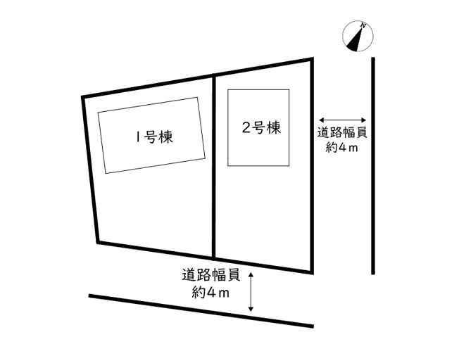 【区画図】 | 姫路市野里第4／全2棟