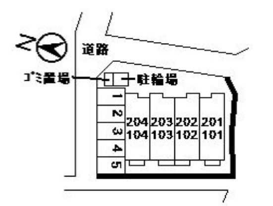 セトル梅林Ⅰの駐車場