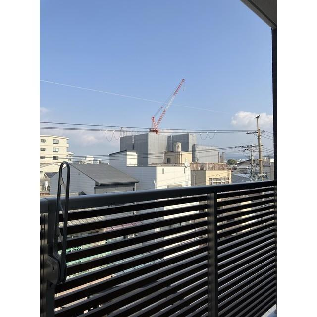 京都市南区唐橋経田町の賃貸マンションのバルコニー