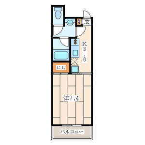 グレース川崎Ⅲの間取り