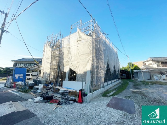 ■豊中市熊野町　第1期　新築一戸建ての外観|周辺は落ち着いた街並みの住宅地！子育てがしやすい住環境です！まだ未完成ですが、現地でしかわからない事もございます。是非一度ご覧ください。