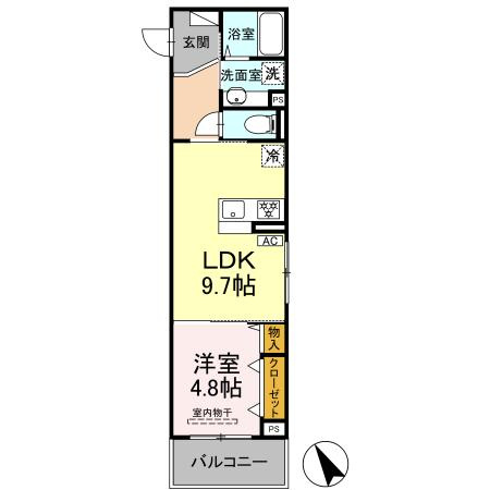 D Paina Takakuraの間取り