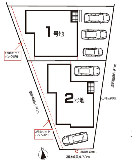 【区画図】 | 東海市第1名和町岡前　1号棟【仲介手数料0円】