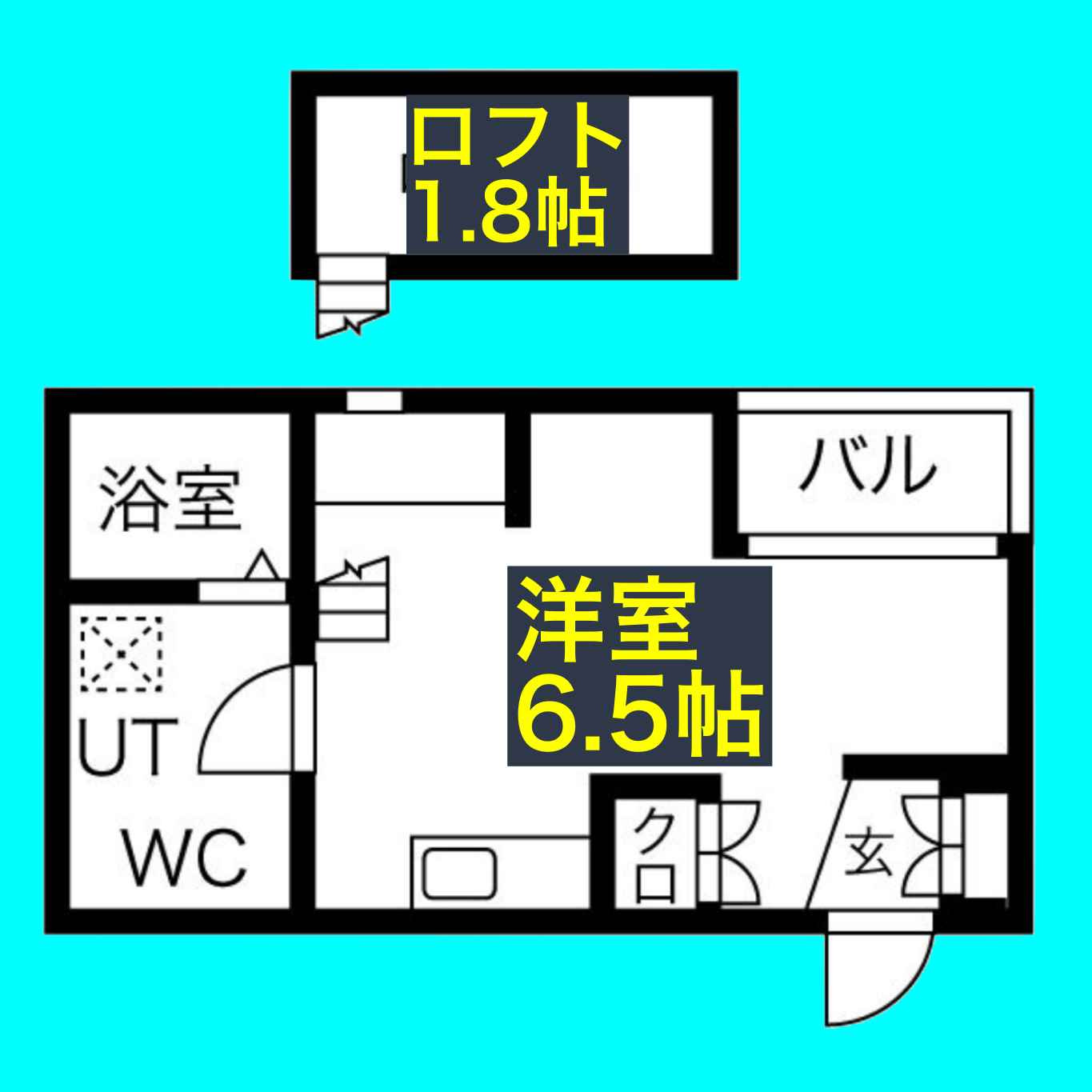LE COCON 東中島町の間取り