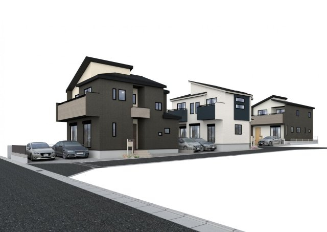【外観パース】 | 平塚市四之宮１丁目　全７棟　新築住宅