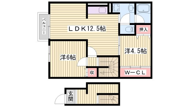 ハイツカワイの間取り