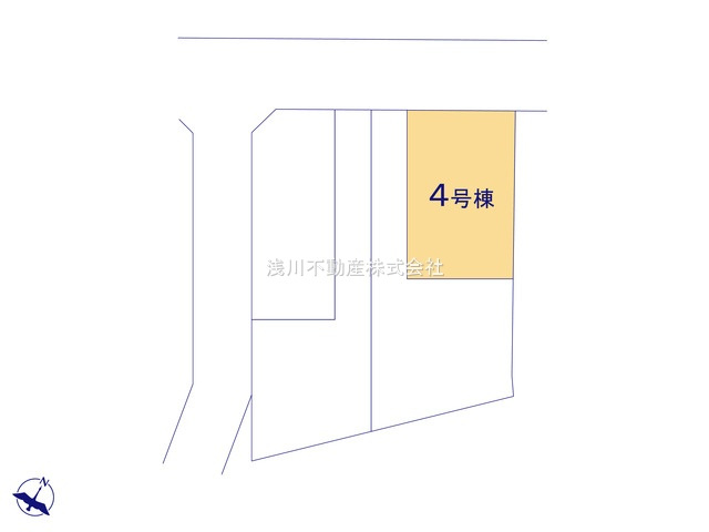 八王子市　館町　新築一戸建て　２０期の区画図|～全4棟の新しいコミュニティが誕生　6ｍ道路に面している整形地～