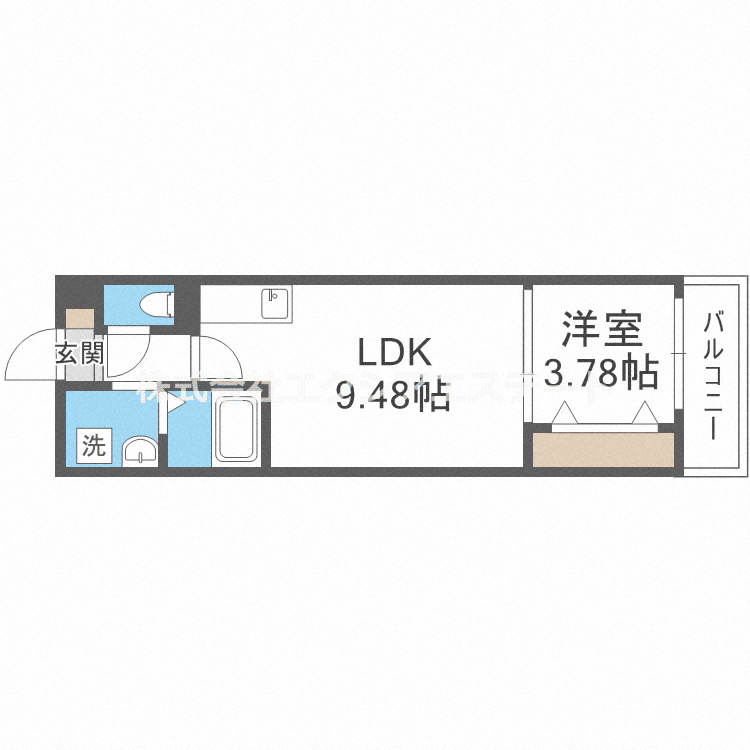 GRAND STEADY西田辺の間取り