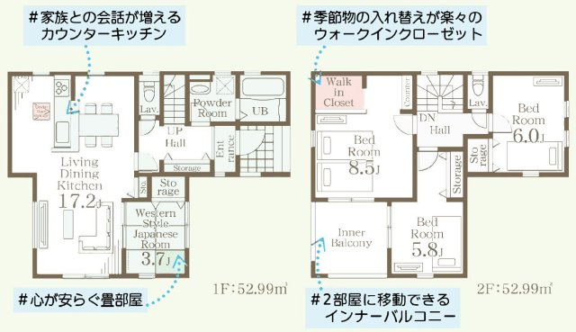 【間取り】 | Livele Garden.S　南沢又北川原第2　3号棟 | ★内覧予約でブランド米2kg★