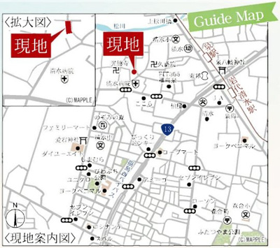 【地図】 | Livele Garden.S　南沢又北川原第2　3号棟 | ★内覧予約でブランド米2kg★