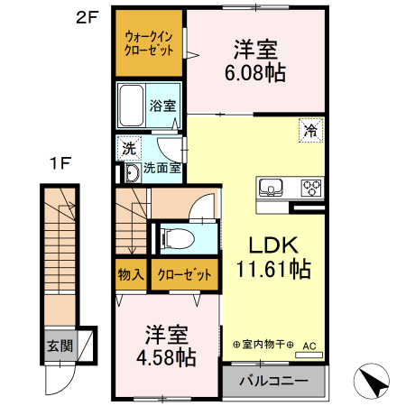 ヴェルジェの間取り