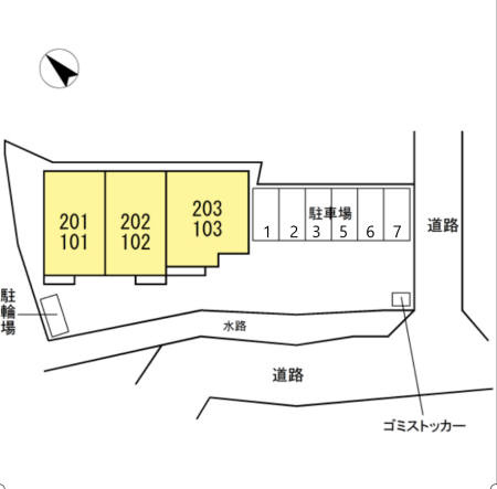ヴェルジェの区画図