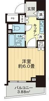 スカイコートヌーベル池袋の間取り|間取りです。
