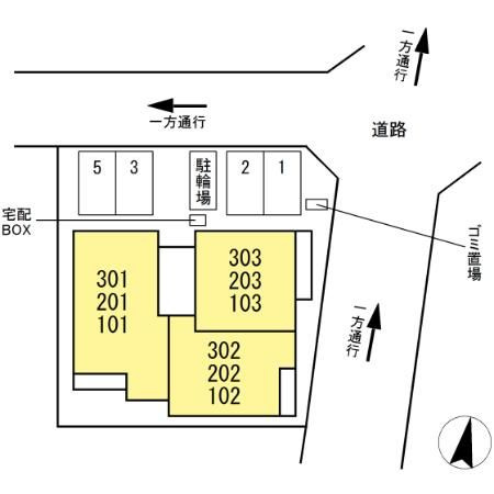 ルヴィータ森末の区画図