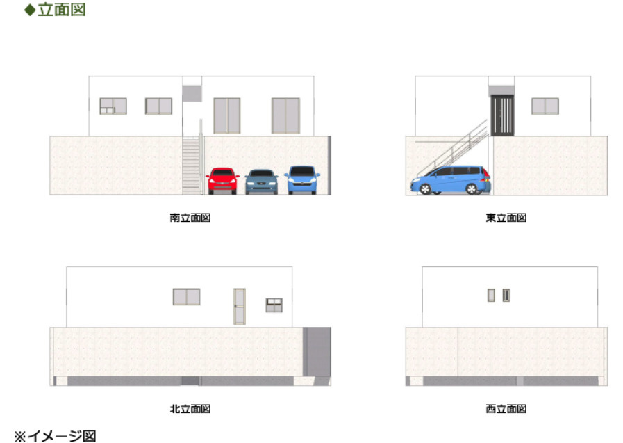 沖縄市嘉間良ニ丁目の区画図
