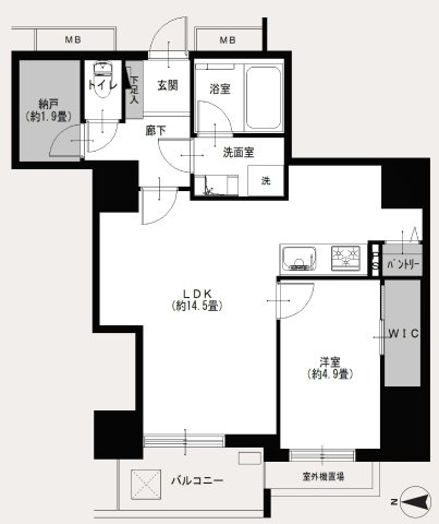 マイキャッスル新高円寺の間取り