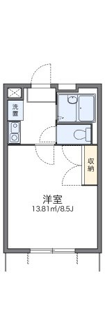 レオパレスビューフレアの間取り