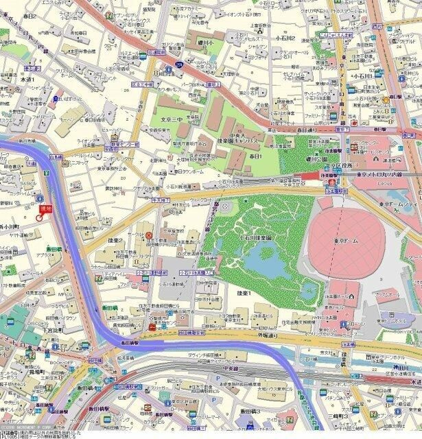 パレステュディオ飯田橋の地図