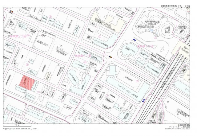 トップペアー福甚No.3の地図|南草津駅徒歩5分　駅近物件