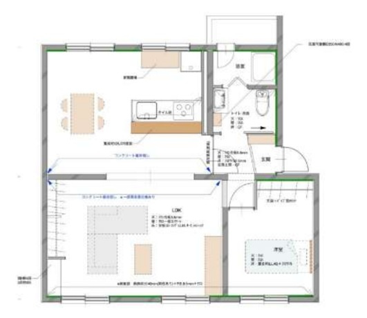 明舞9団地29号棟の間取り