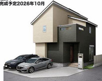 平塚市南金目　新築戸建　全４棟の外観パース|４号棟イメージパスですので実際のものと多少異なります