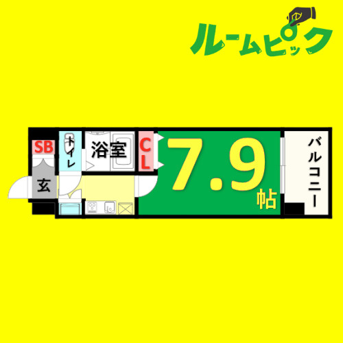 La　Douceur山王　名古屋市賃貸　仲介手数料無料の間取り