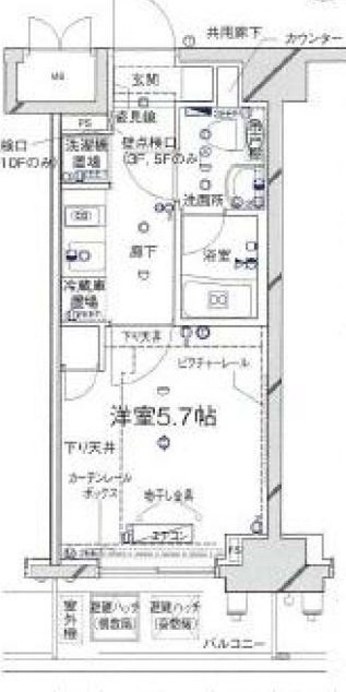 ライジングプレイス堀切の間取り|間取りです。