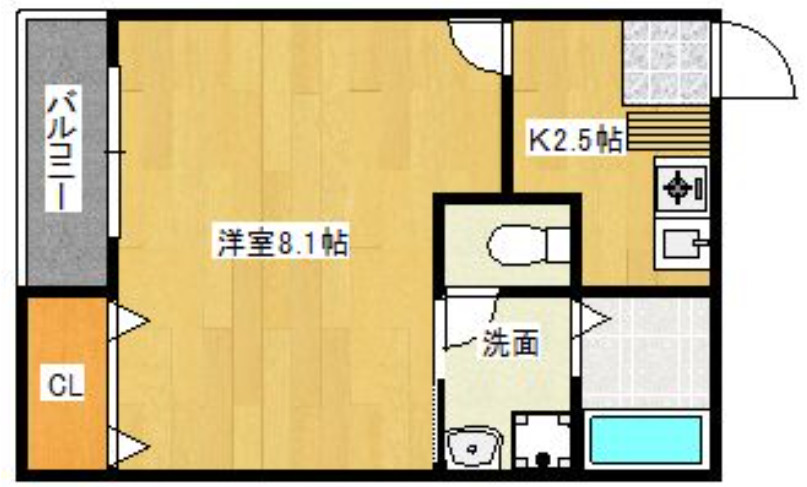 リブレア中央公園通りの間取り