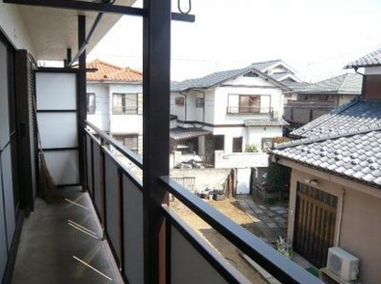 フラワーハイツのバルコニー
