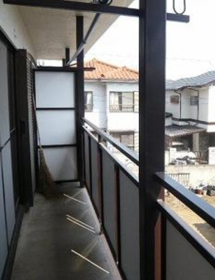 フラワーハイツのバルコニー