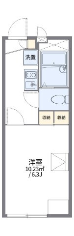 レオパレス長左衛門Ⅱの間取り|代表的な間取のため実際の間取とは異なる場合があります