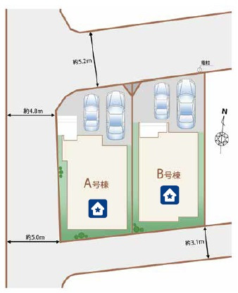 読谷村伊良皆（全2棟）の区画図|区画図♪
