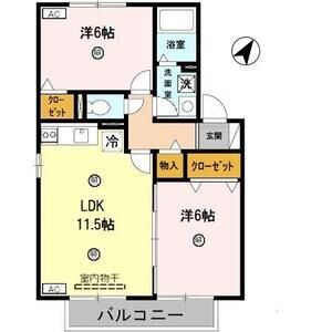 【間取り】 | アルカディア D棟