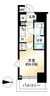 【間取り】 | ガーラ・グランディ北池袋 | 2階部分、角部屋です♪
想定年額賃料：936,000円　想定表面利回り3.13%　