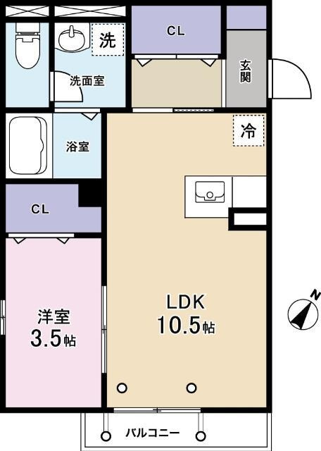メルモの間取り|間取りです