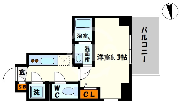 エスリード松屋町グレイスの間取り|エスリード松屋町グレイス　間取り